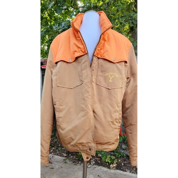 Yellowstone Hunting Jacket Mens 2XL Zip Insulated Mackinaw Blaze Orange Coat - Picture 1 of 12
